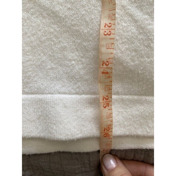 French Connection Cowl Neck Fitted Sweater Cream Size Large - Picture 8 of 8